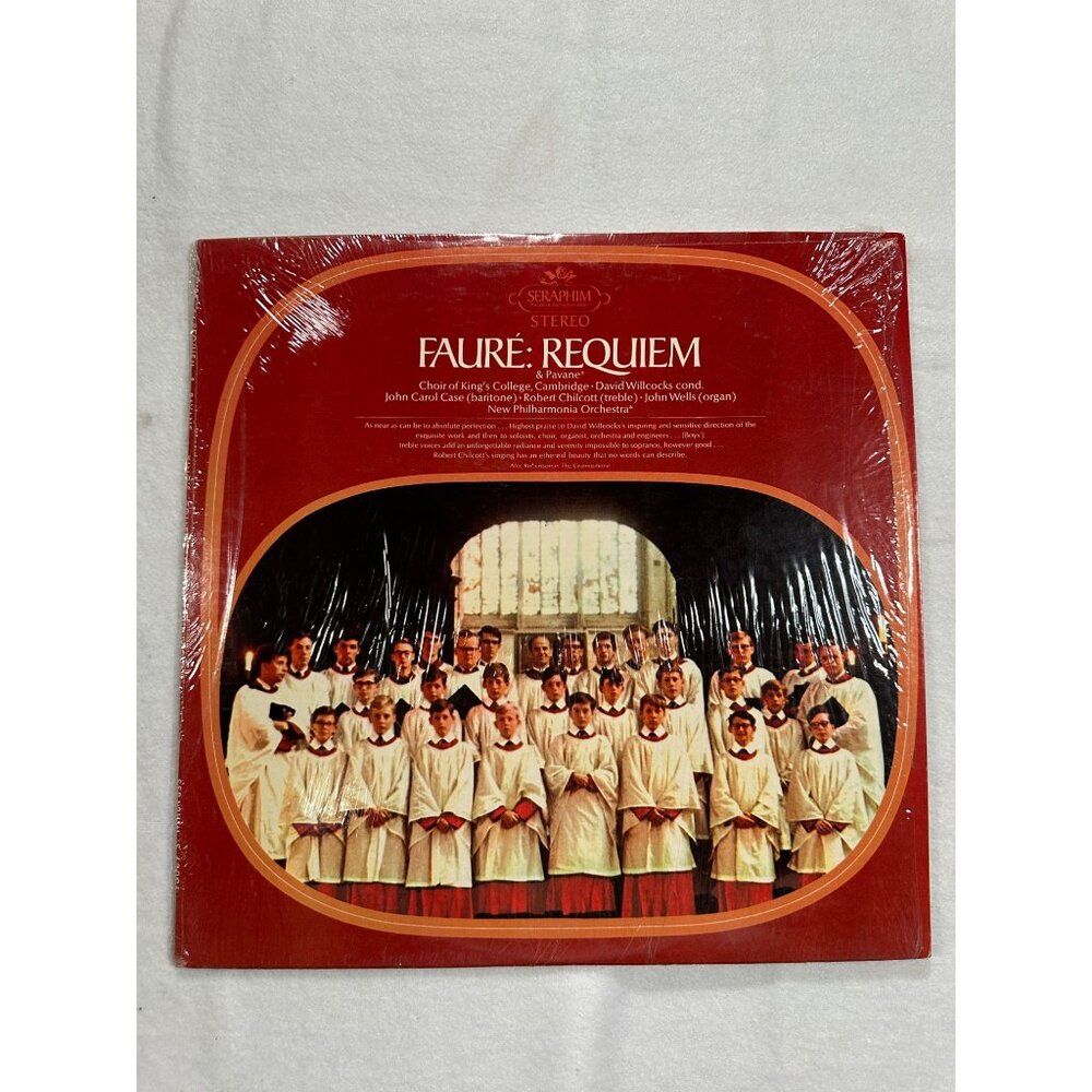 Fauré: Requiem Choir Of Kings College Cambridge Seraphim LP Vinyl 33 RPM 1971